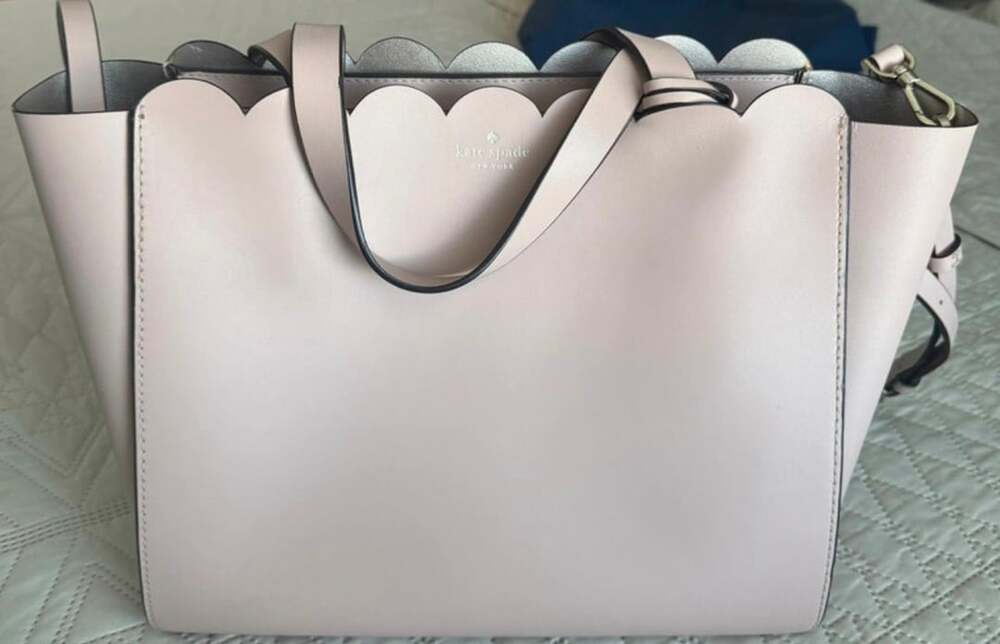 Kate Spade Magnolia Street Mina Leather Tote Pink